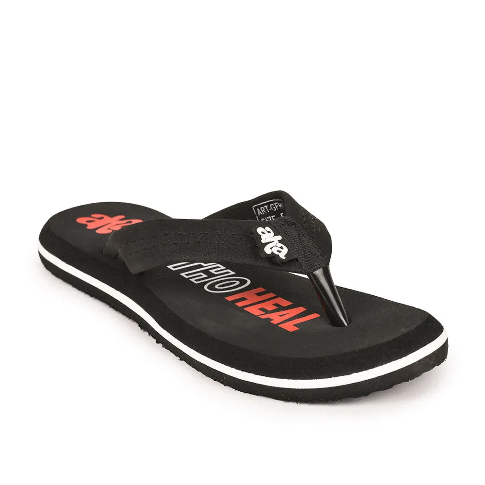 A-HA Casual Black Slipper For Women GFH-7 By Liberty