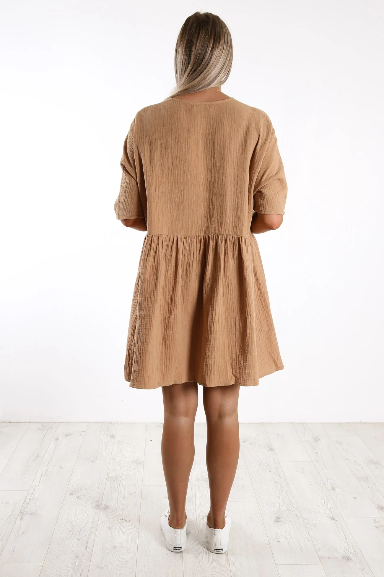 Adella Dress Tan