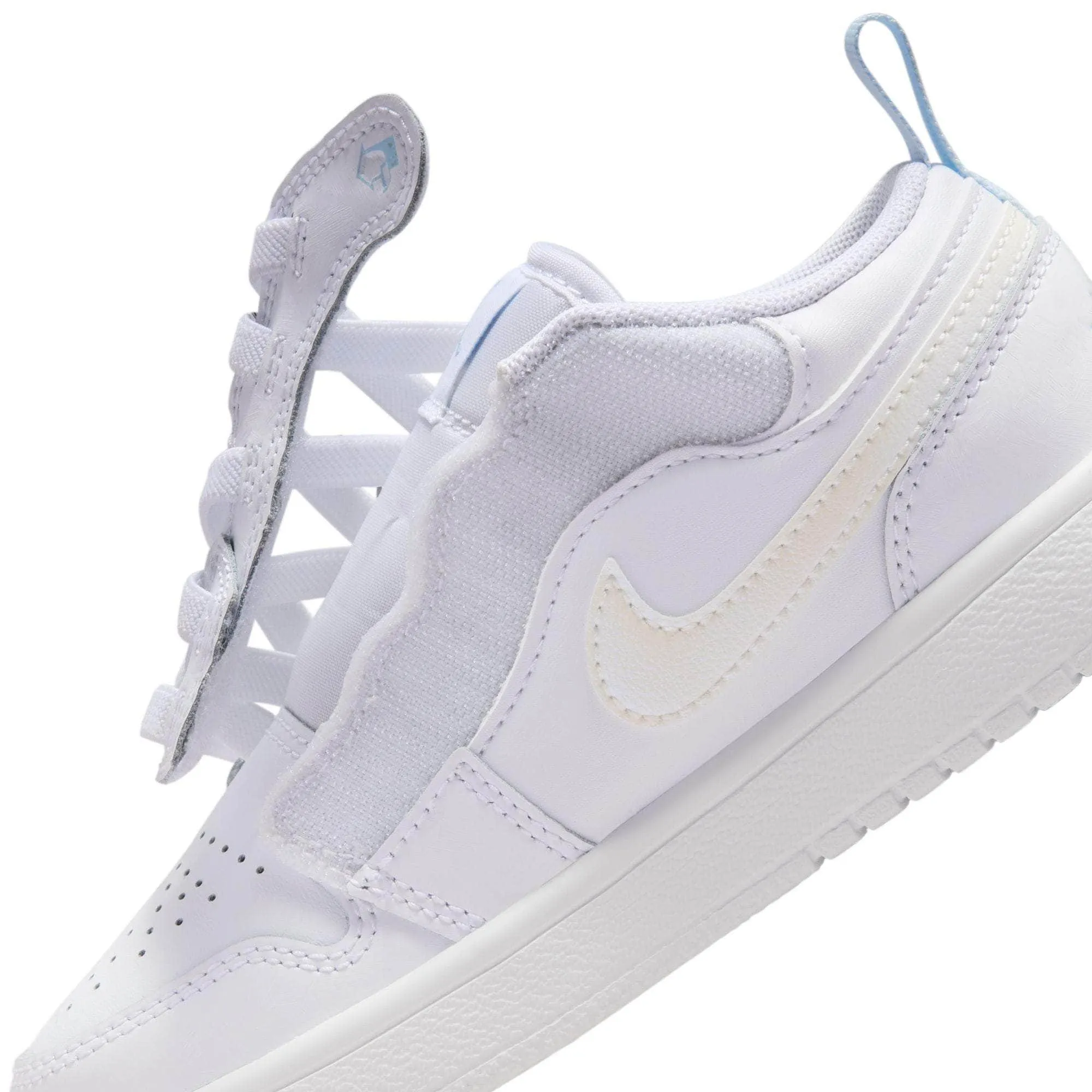 Air Jordan 1 Low "Glitter Swoosh" - Boy's Pre School