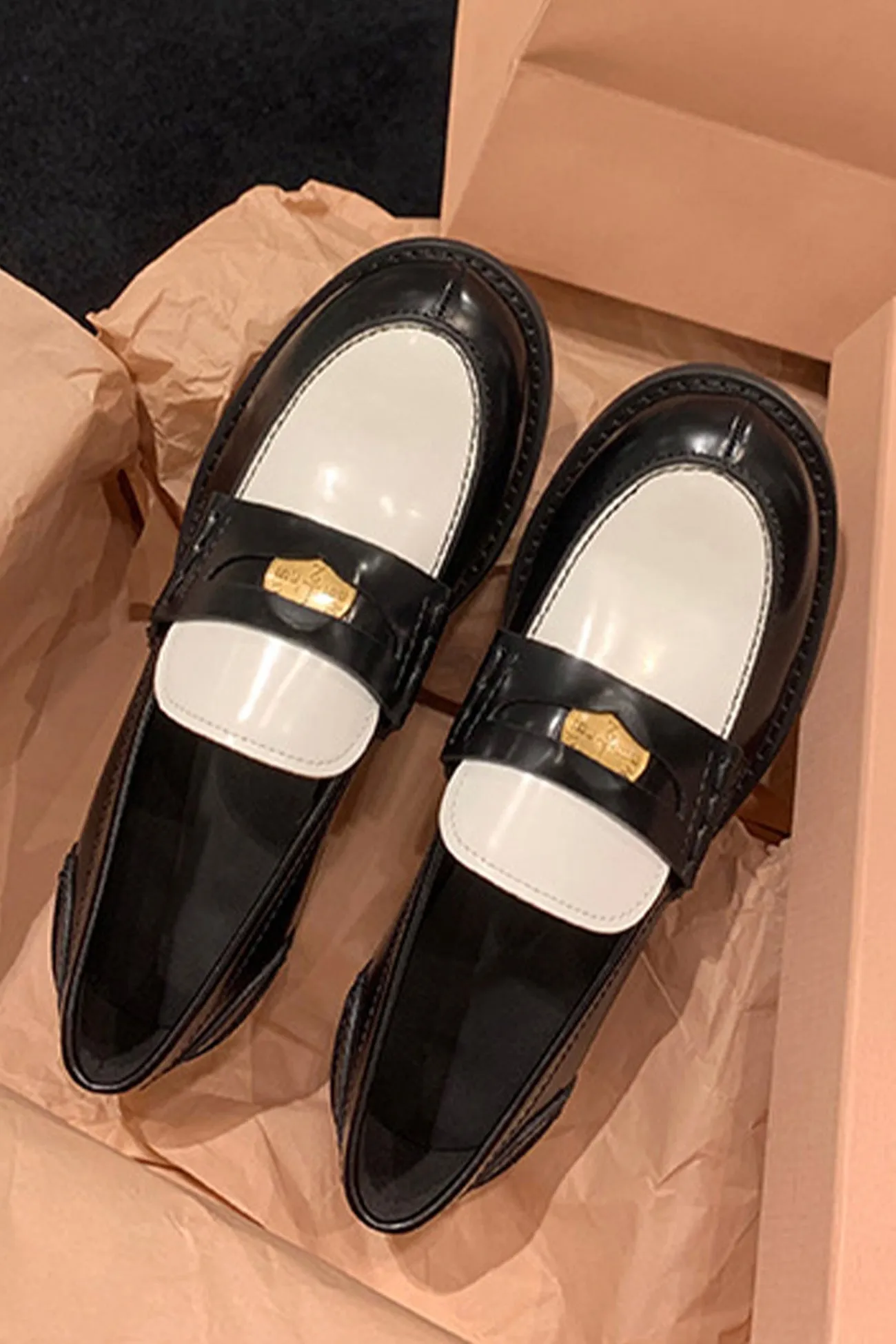 Amozae-Buckle Platform Loafers