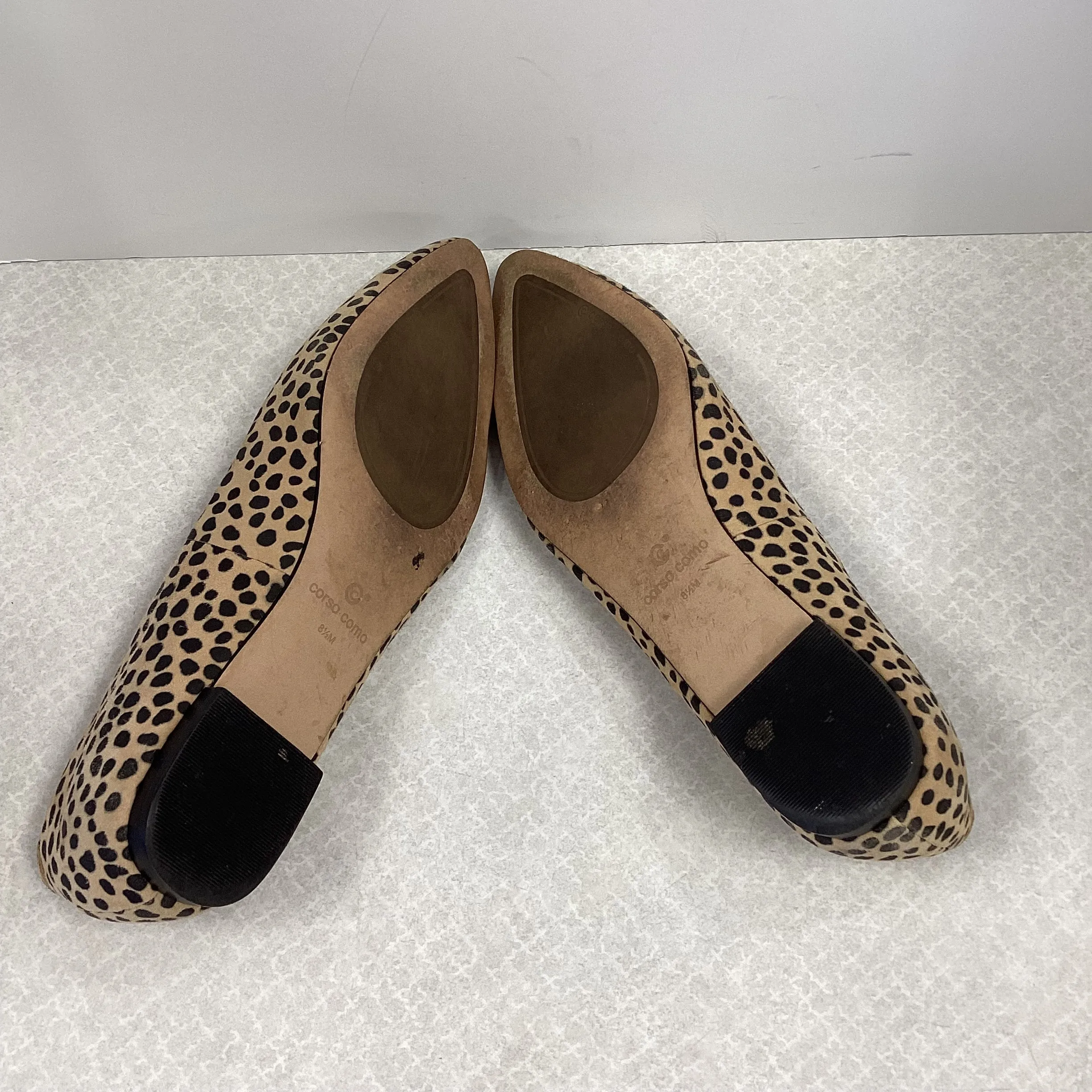 Animal Print Shoes Flats Corso Como, Size 8.5