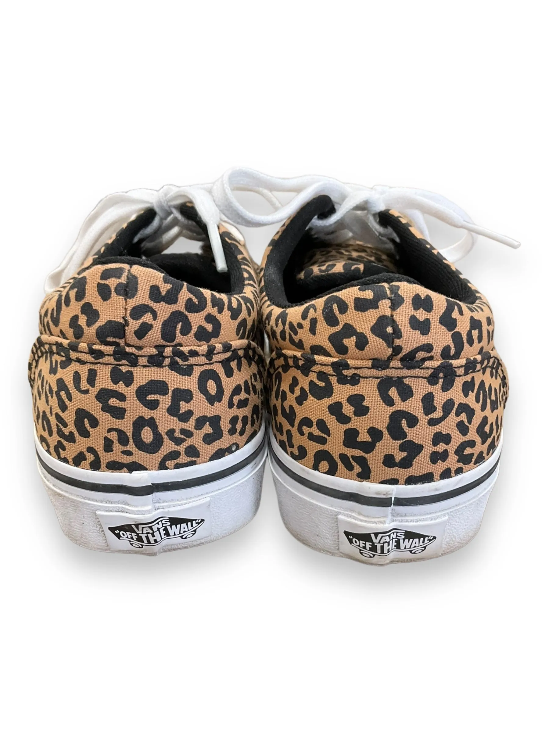 Animal Print Shoes Flats Vans, Size 6.5