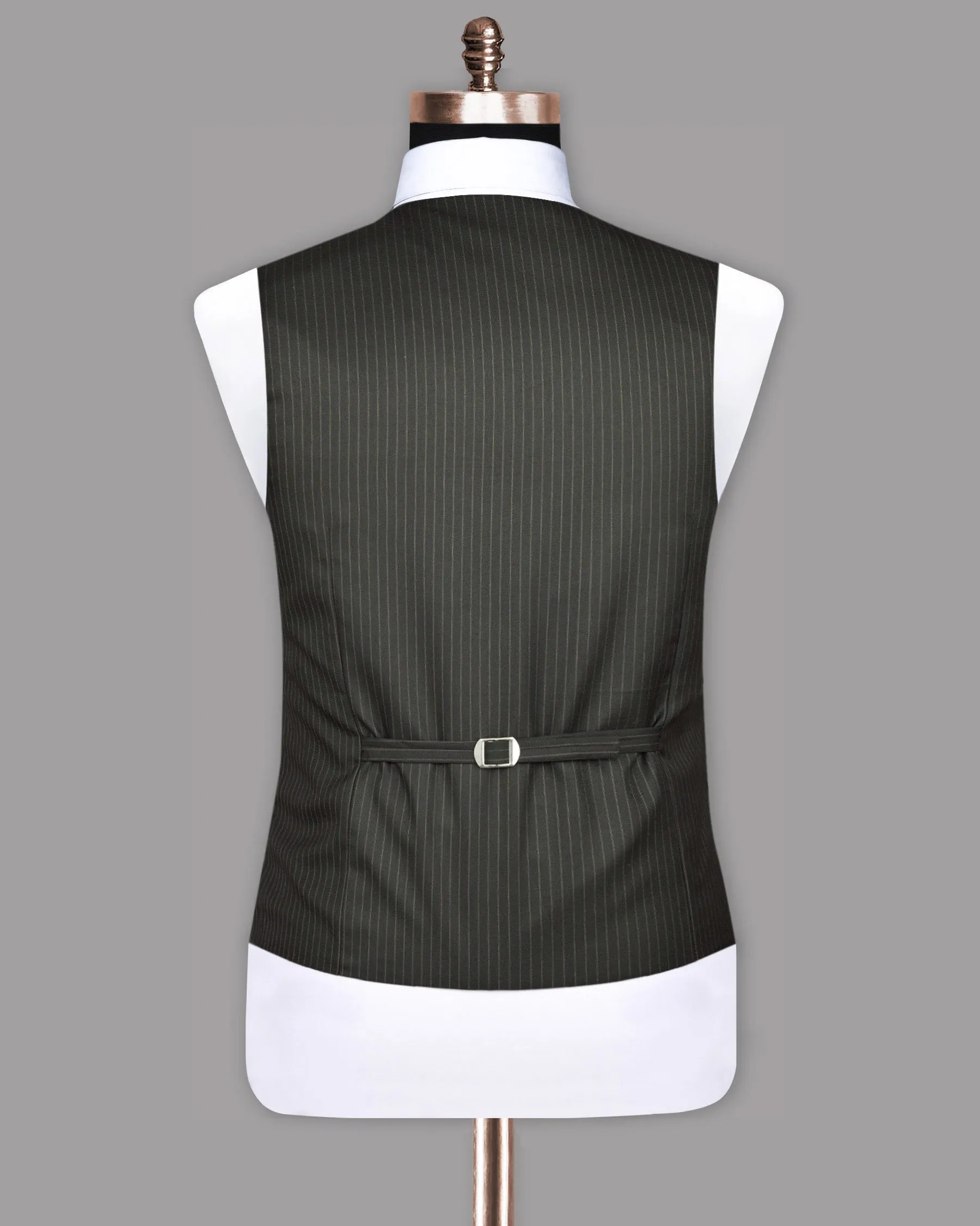 Armadillo Gray Striped Waistcoat