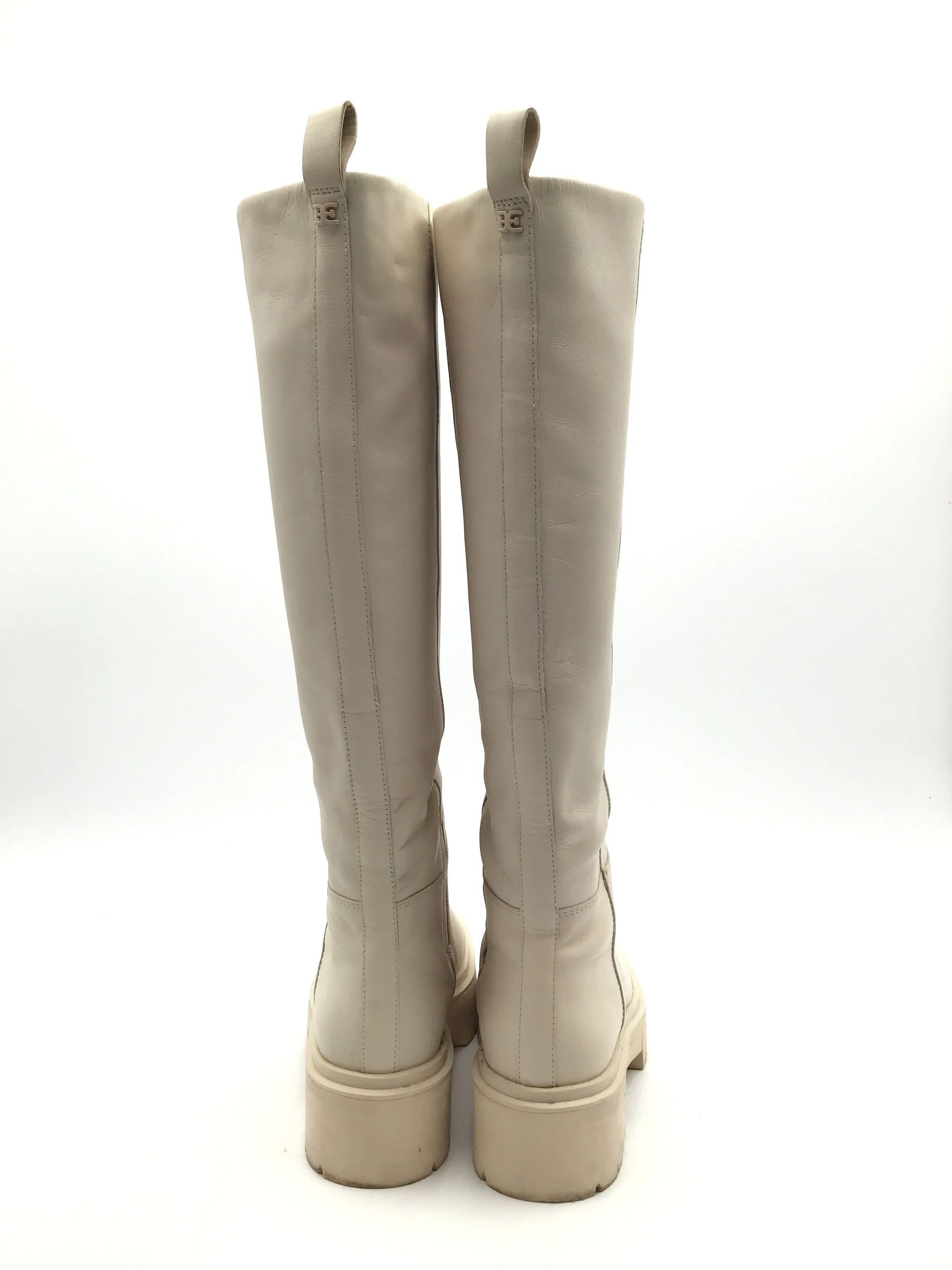 Boots Knee Flats By Sam Edelman In Cream, Size: 6.5