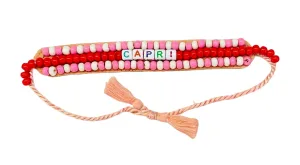 CAPRI  BEADS BRACELET ORANGE  MULTICOLOR