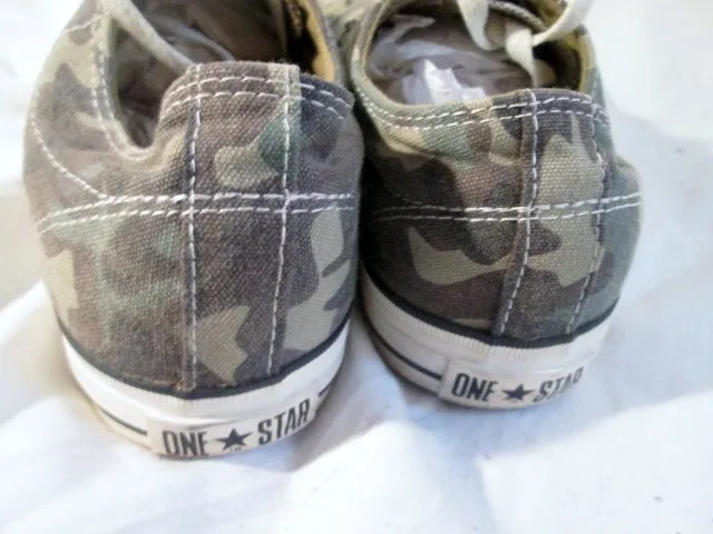 CONVERSE ONE STAR CHUCK TAYLOR LOWRISE Sneaker Trainer CAMO M11 W13 GREEN Shoe