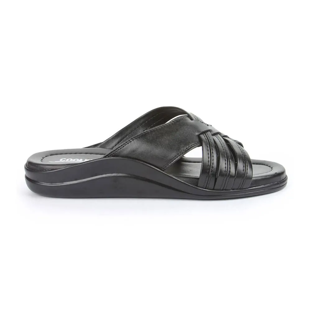 Coolers Casual (Black) Slippers For Men TAYLOR By Liberty