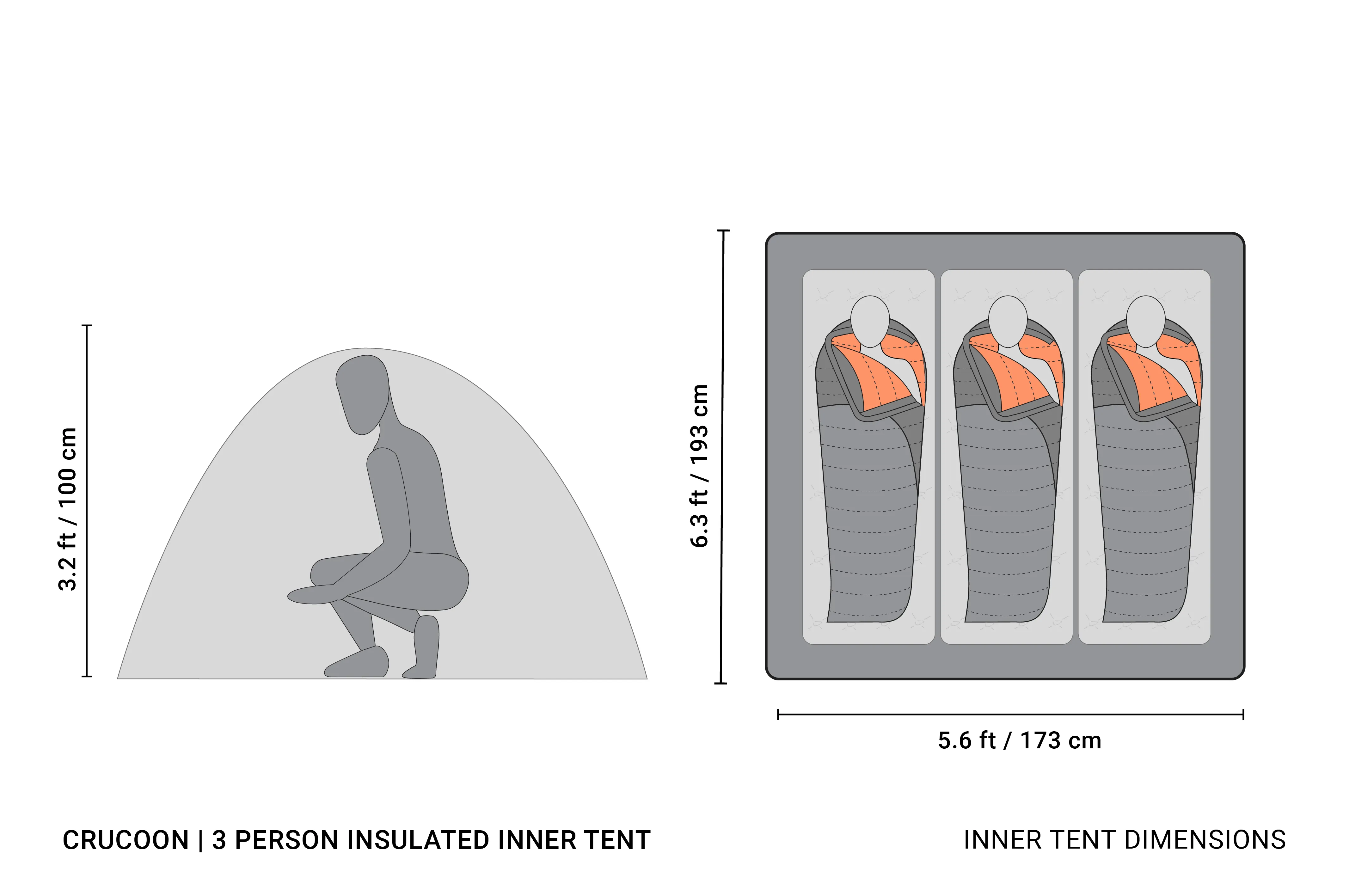 CRUCOON | 3 PERSON INSULATED INNER TENT