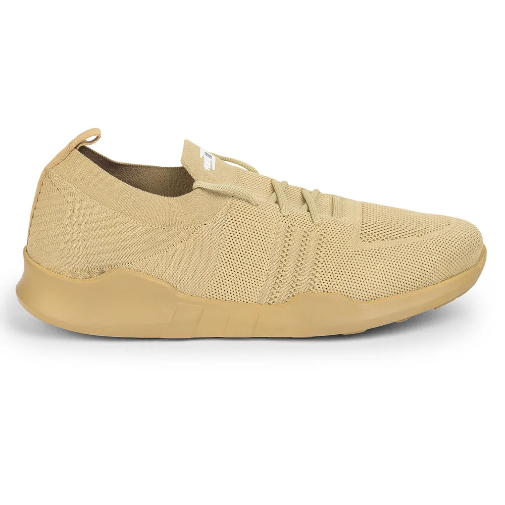 Force 10 Non Lacing Casual Beige Slip-on Shoes For Women AVILA-38 by Liberty