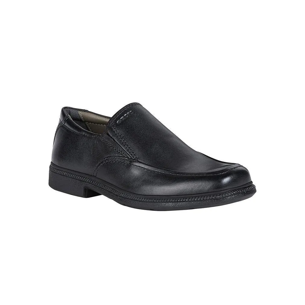 Geox Federico Boy's Slip-On Dress Shoe GS (Grade School) Black