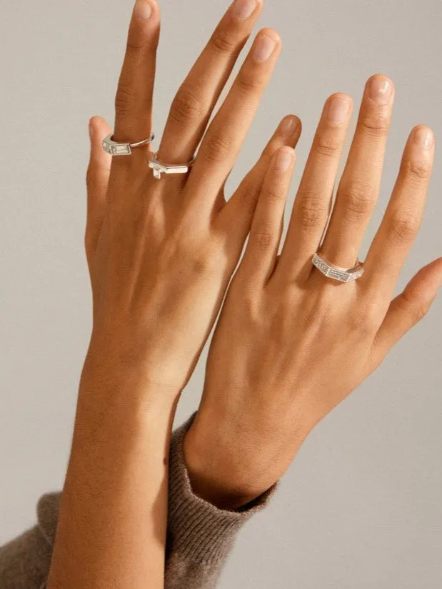 HANNA SCHNBERG x PILGRIM Crystal Ring Set