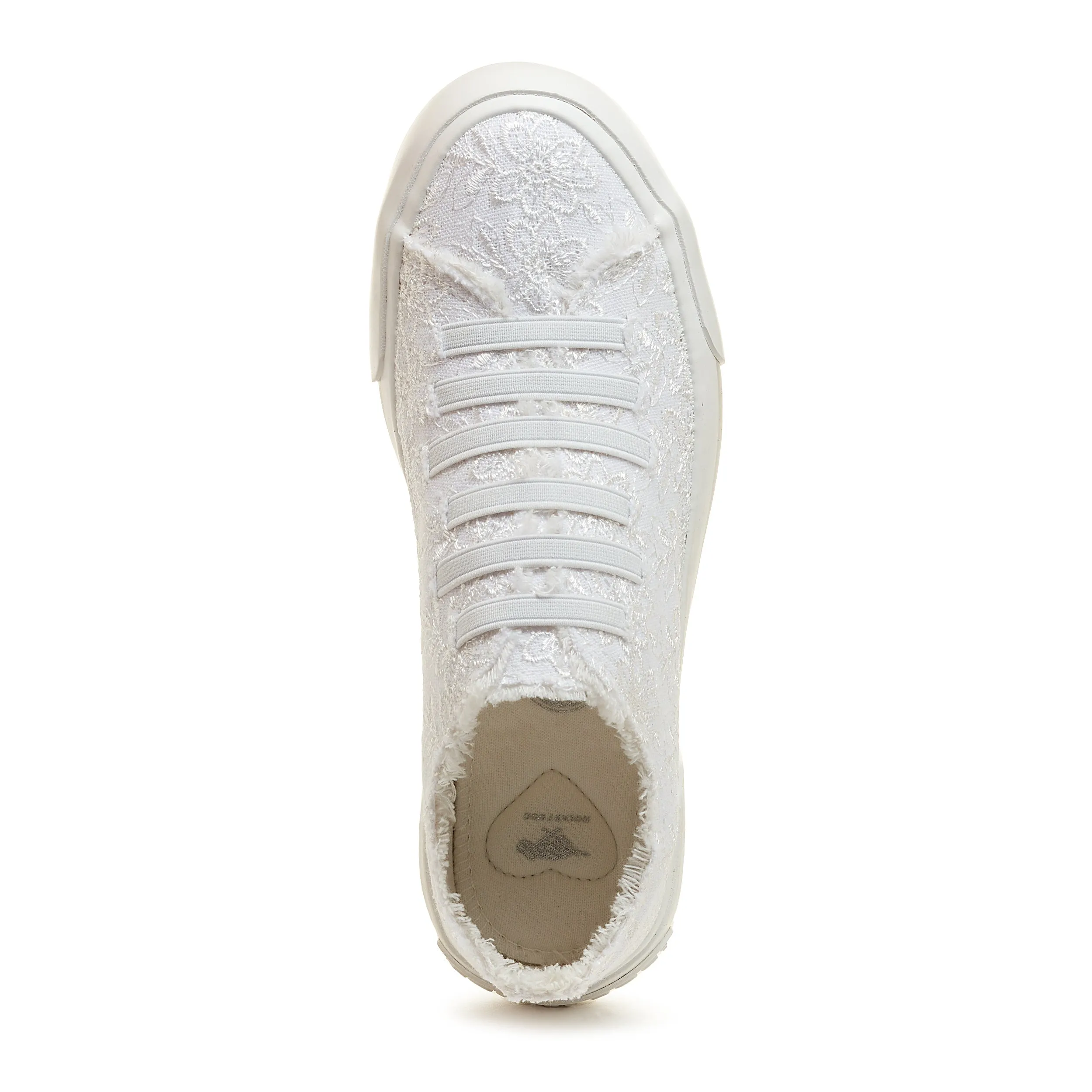 Jokes White Eyelet Slip On Trainers