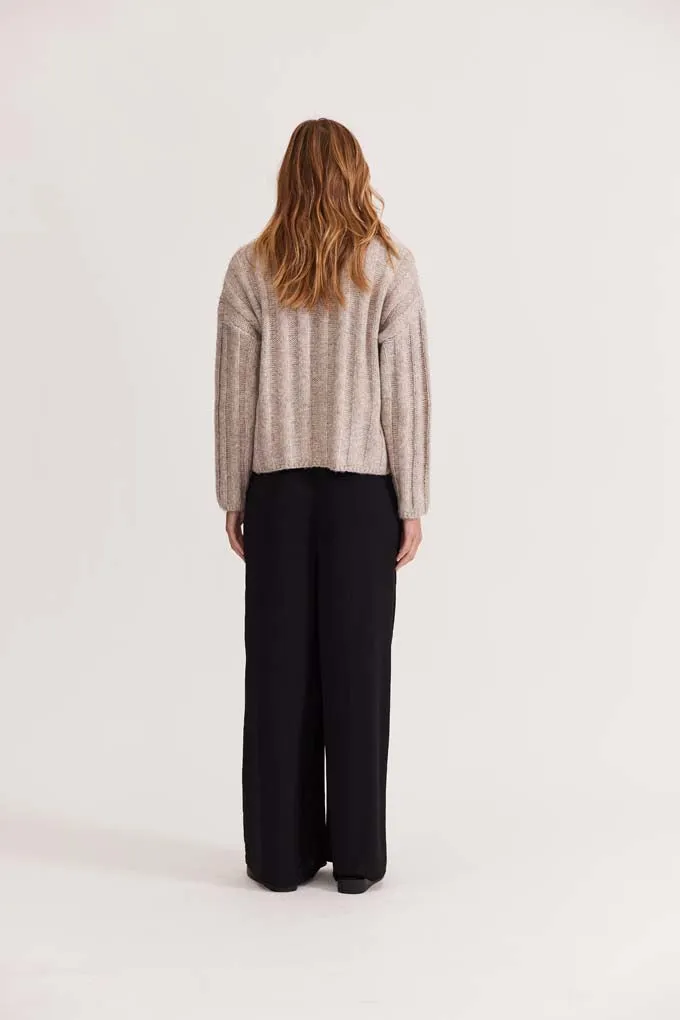 Maja Ribbed Jumper | Oat/Marle