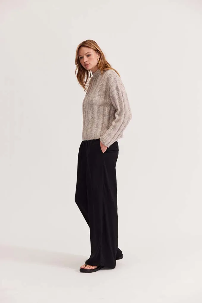 Maja Ribbed Jumper | Oat/Marle