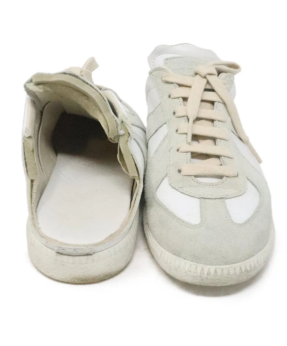 Margiela White Leather Sneakers sz 8