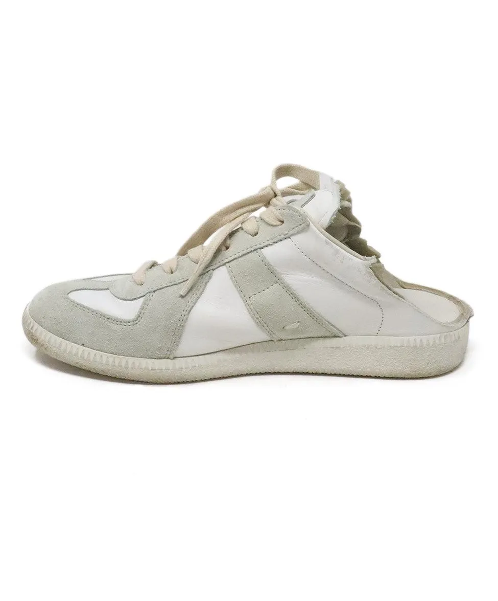 Margiela White Leather Sneakers sz 8