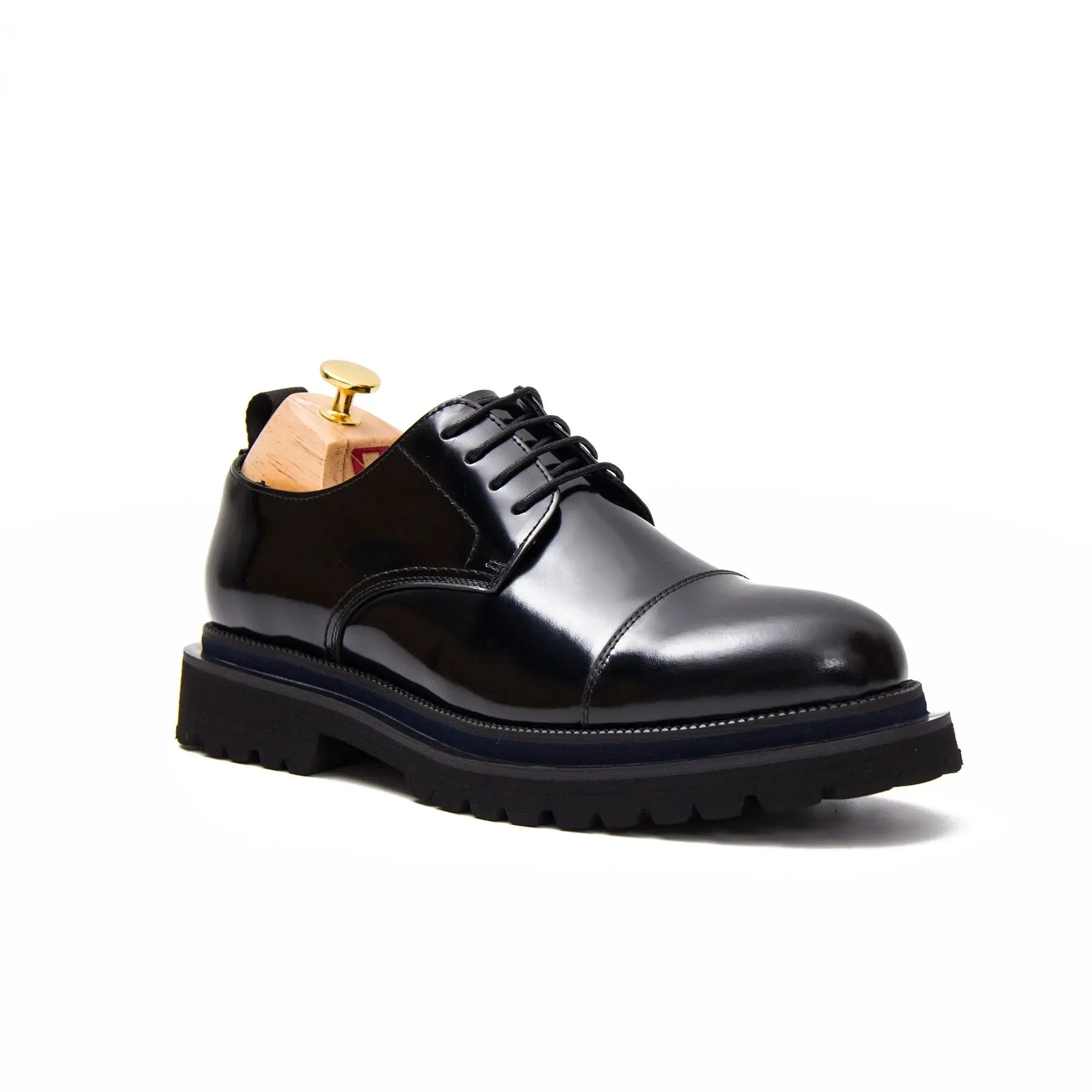 Mens Derby Shoes with Rubber Sole