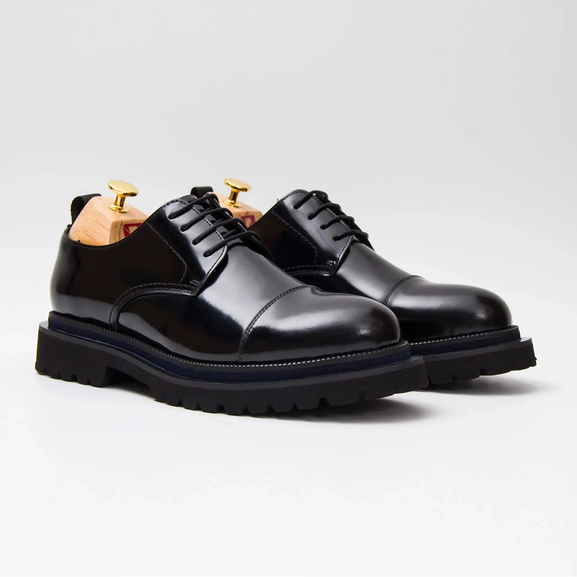 Mens Derby Shoes with Rubber Sole