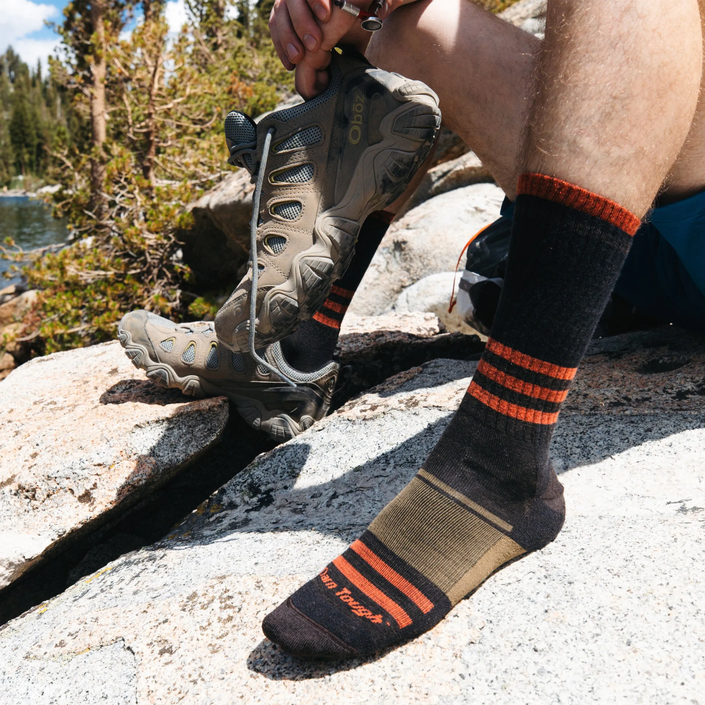 Men's Spur Boot  Lightweight Hiking Sock