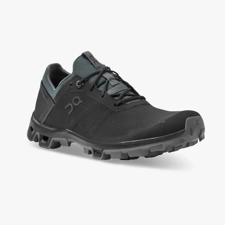 On Women's Cloudventure Peak Trail Running Shoes Black / Rock