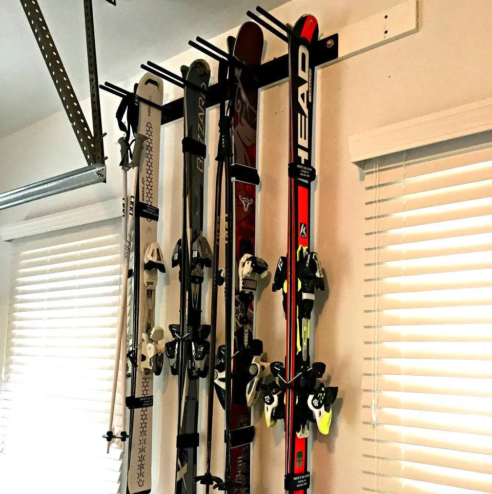 OUTLET | Snowbasin Ski Storage Rack | Holds 8 Pairs of Skis