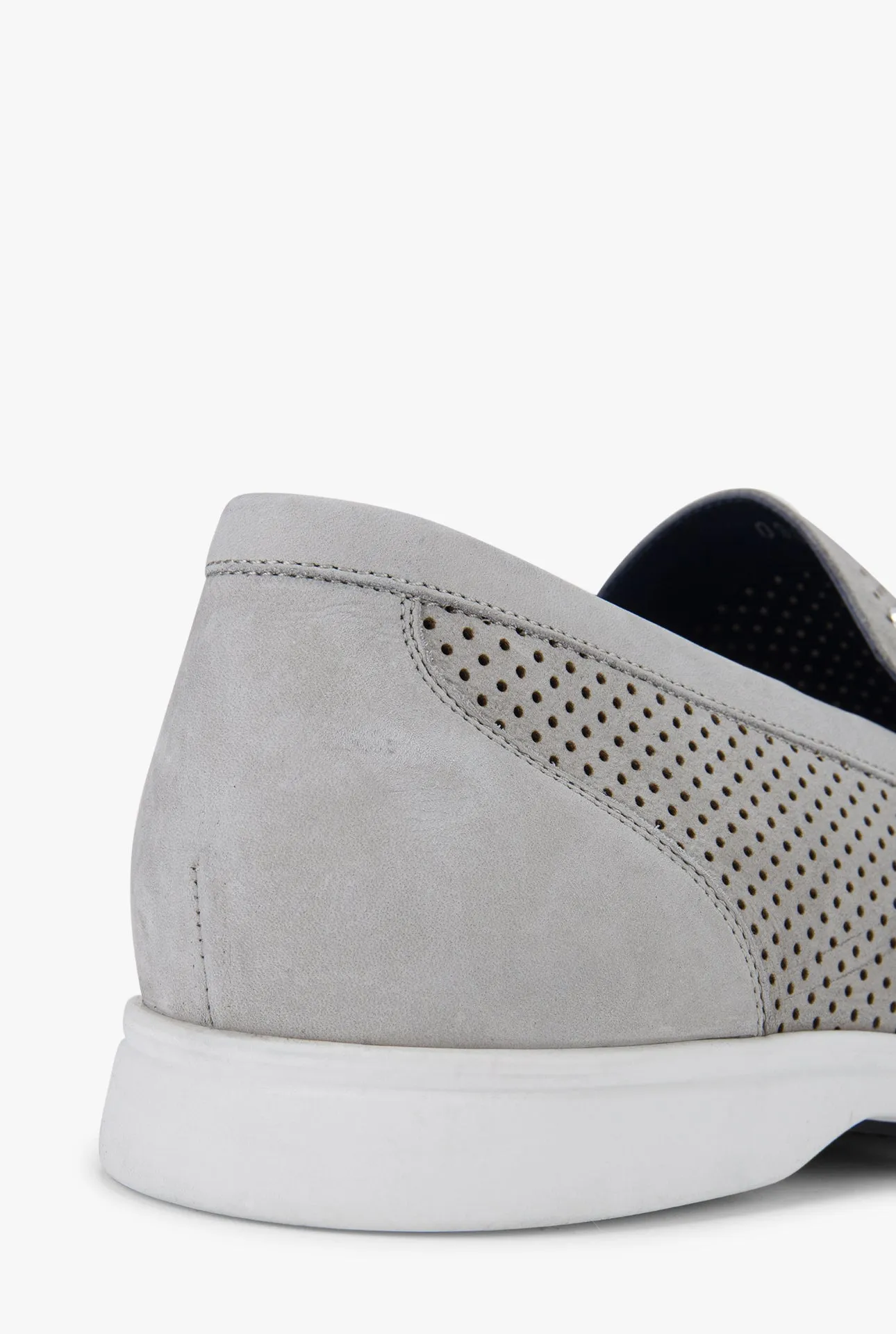 Perforated Suede Calfskin Moccassin