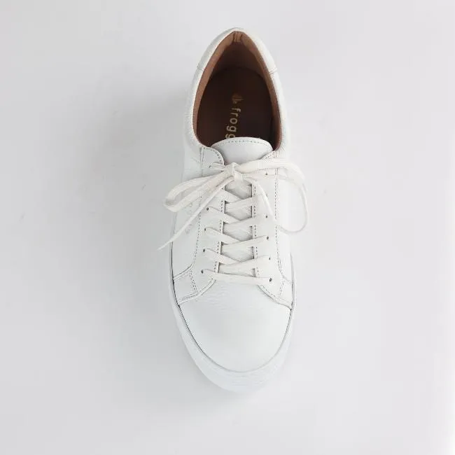 Platform Sneaker in White - 12025