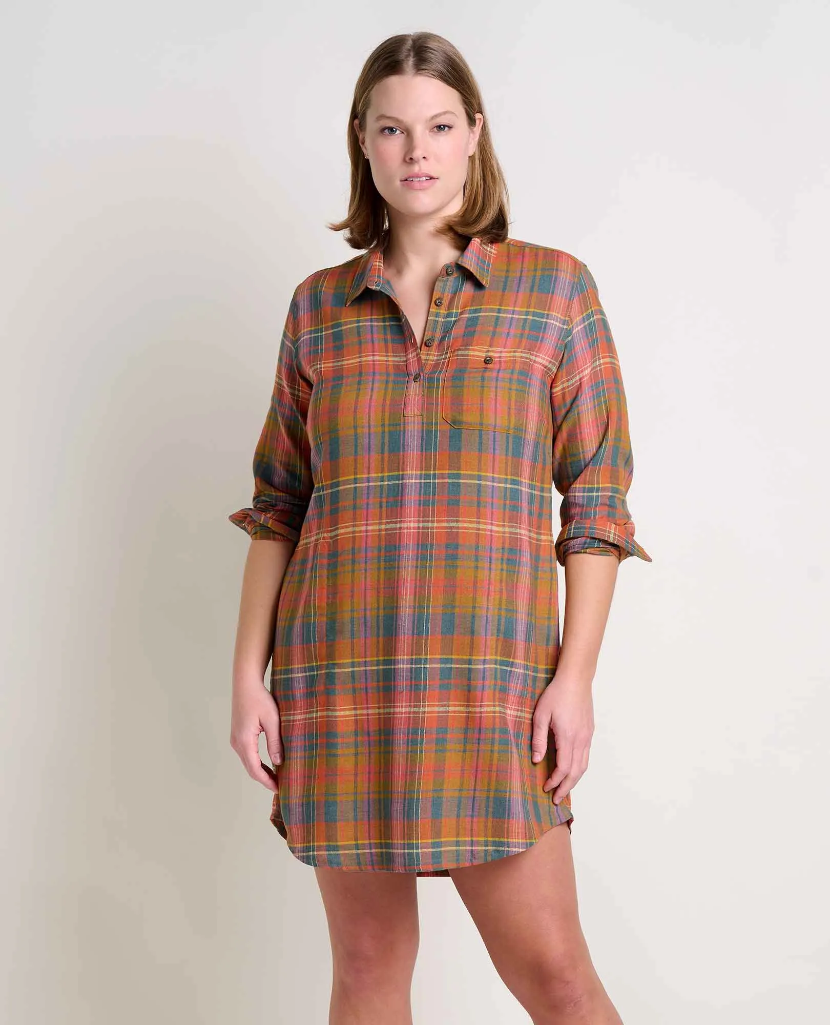 Re-Form Flannel Shirtdress