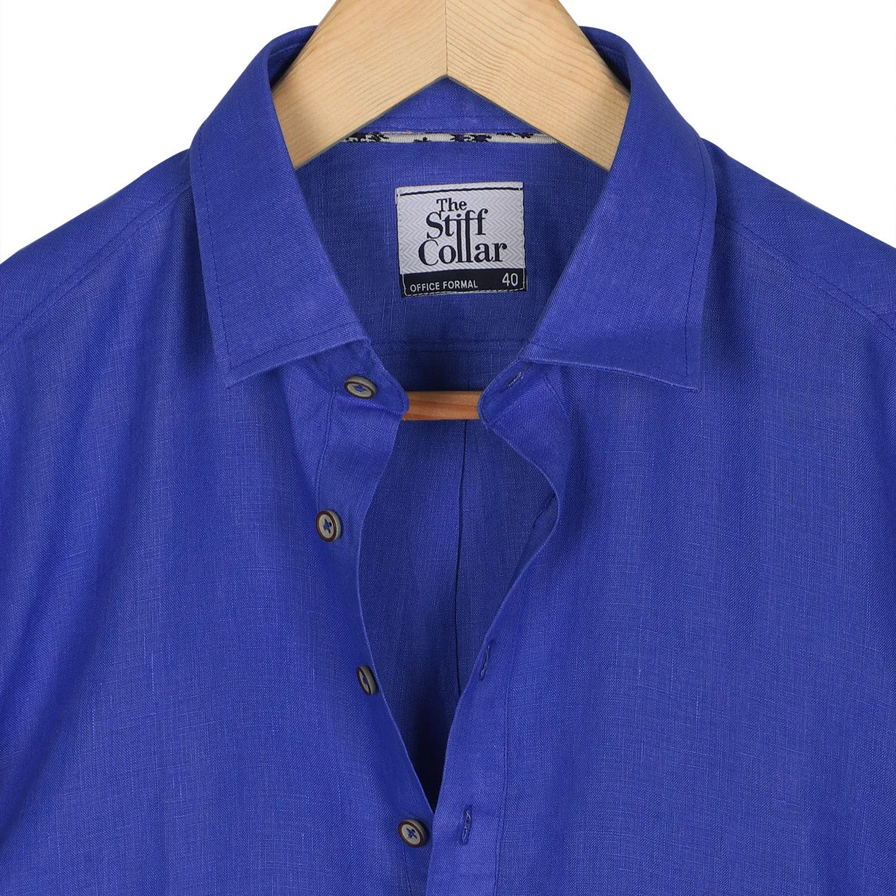 Royal Blue Pure Linen Full Sleeve Premium Kurta Shirt