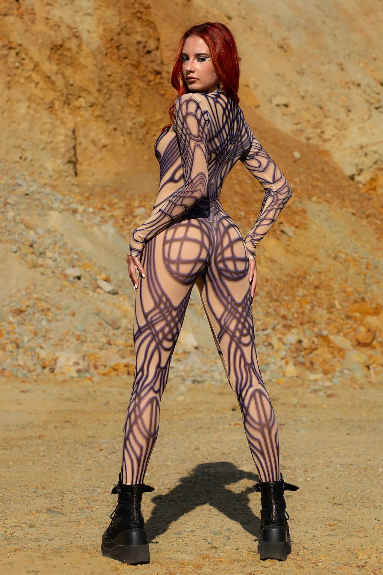 Sapphire Bone Mesh Costume