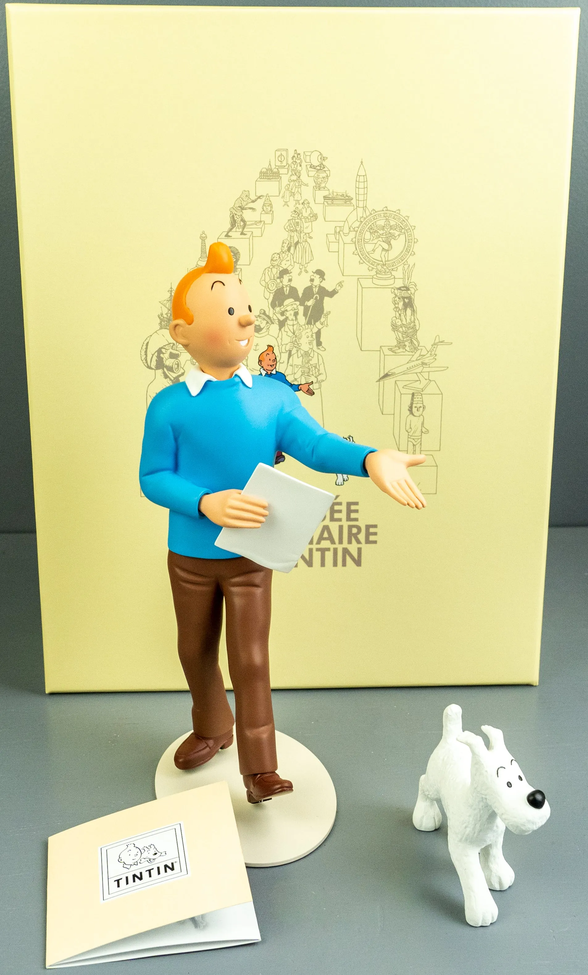 Statuette Moulinsart 46007 Tintin & Snowy Musee Imaginaire 2023 25cm Resin Model