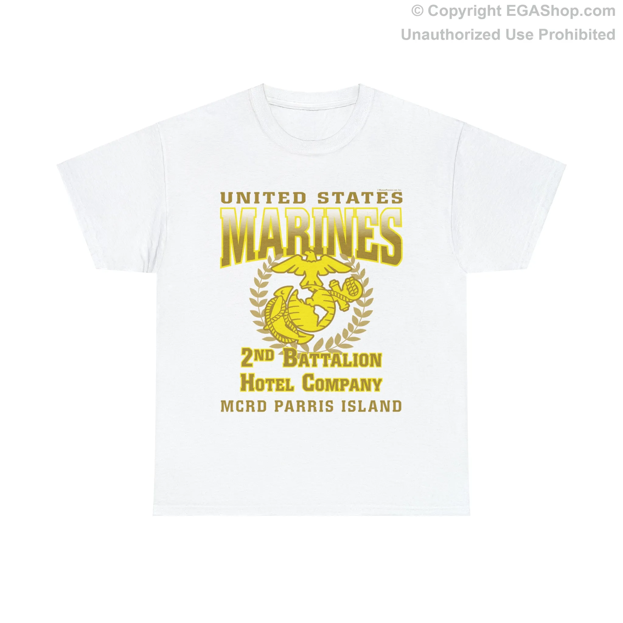 T-Shirt: Hotel Co. MCRD Parris Island (EGA   Back Proud Family)