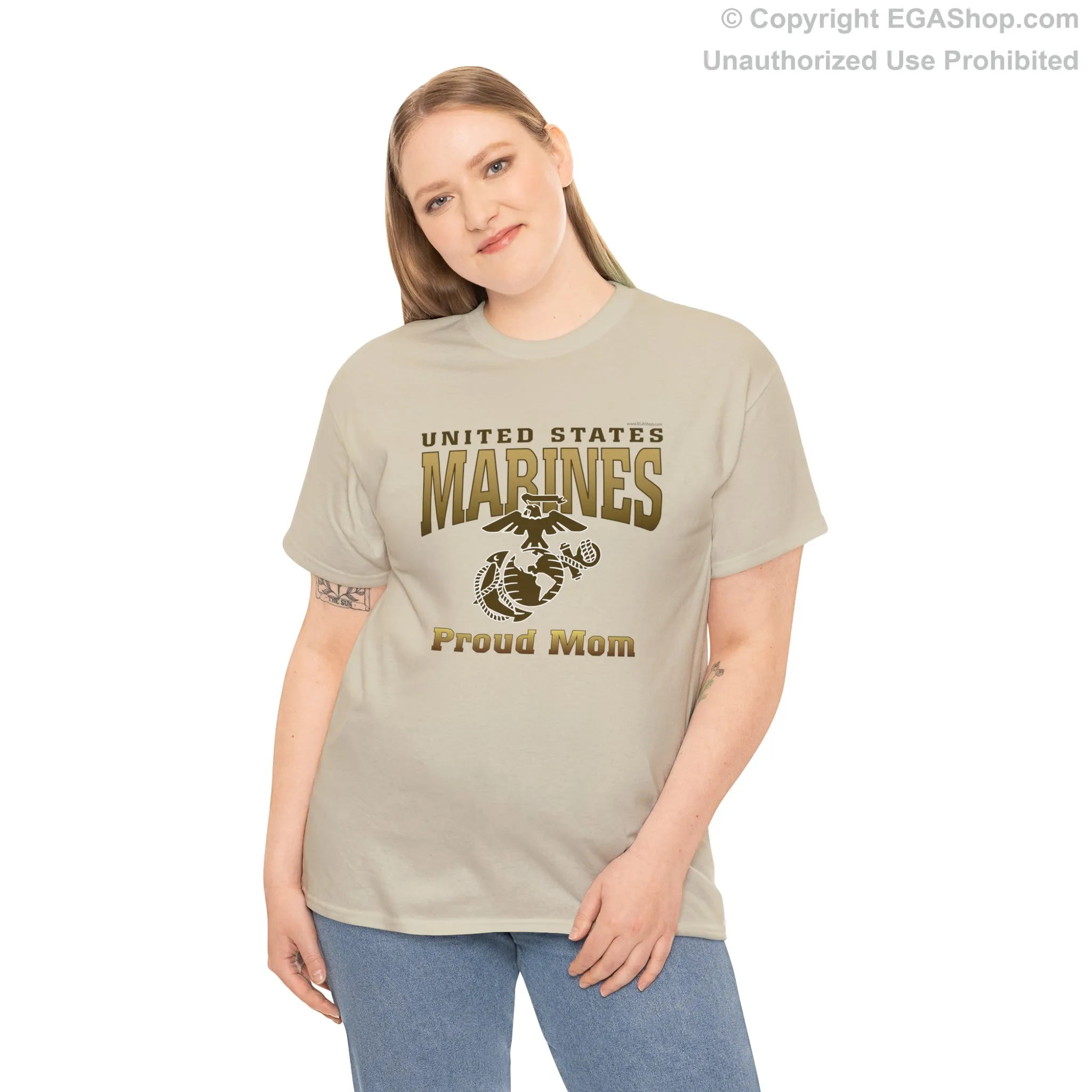 T-Shirt: United States Marines Proud Mom