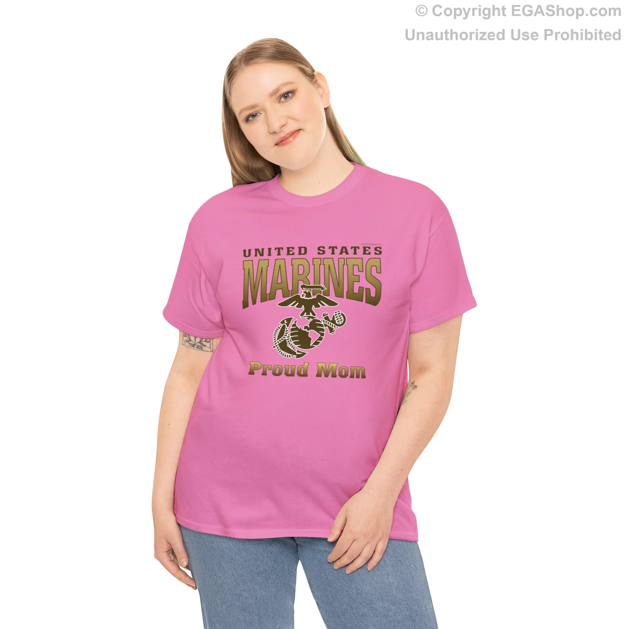 T-Shirt: United States Marines Proud Mom