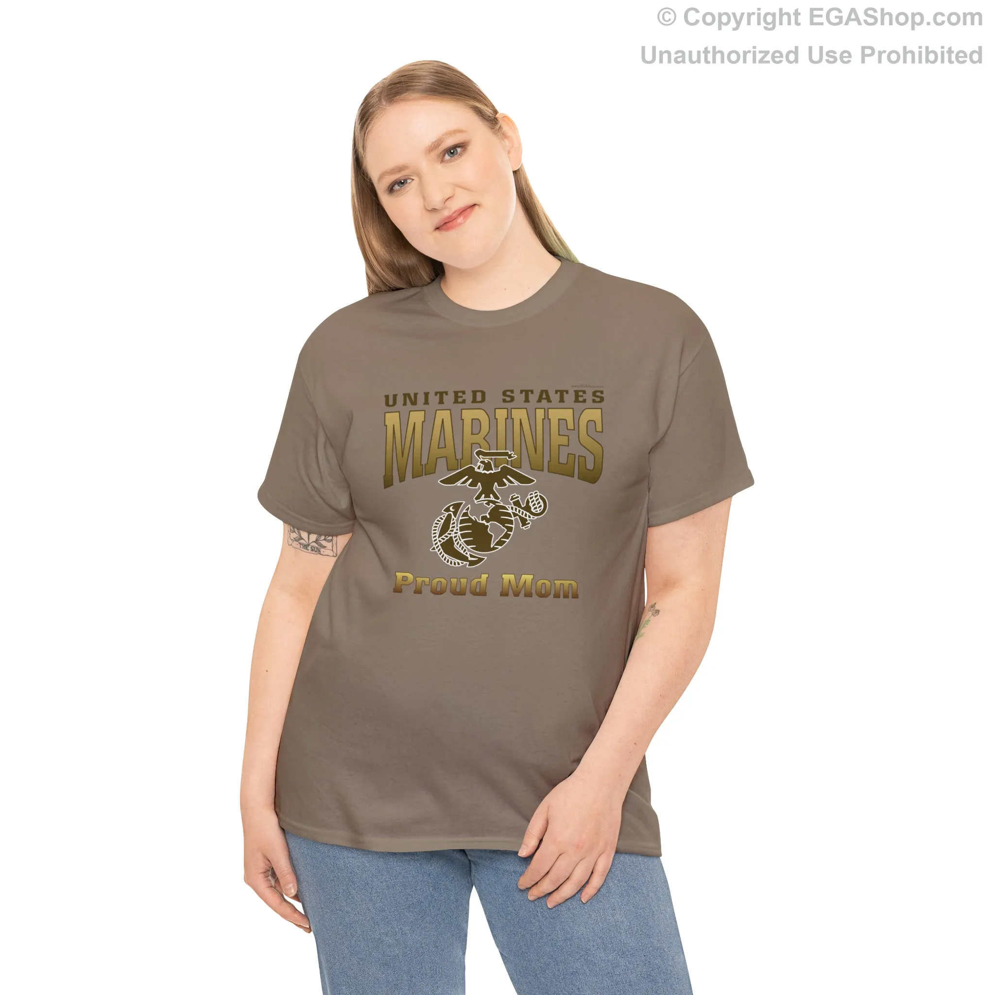 T-Shirt: United States Marines Proud Mom