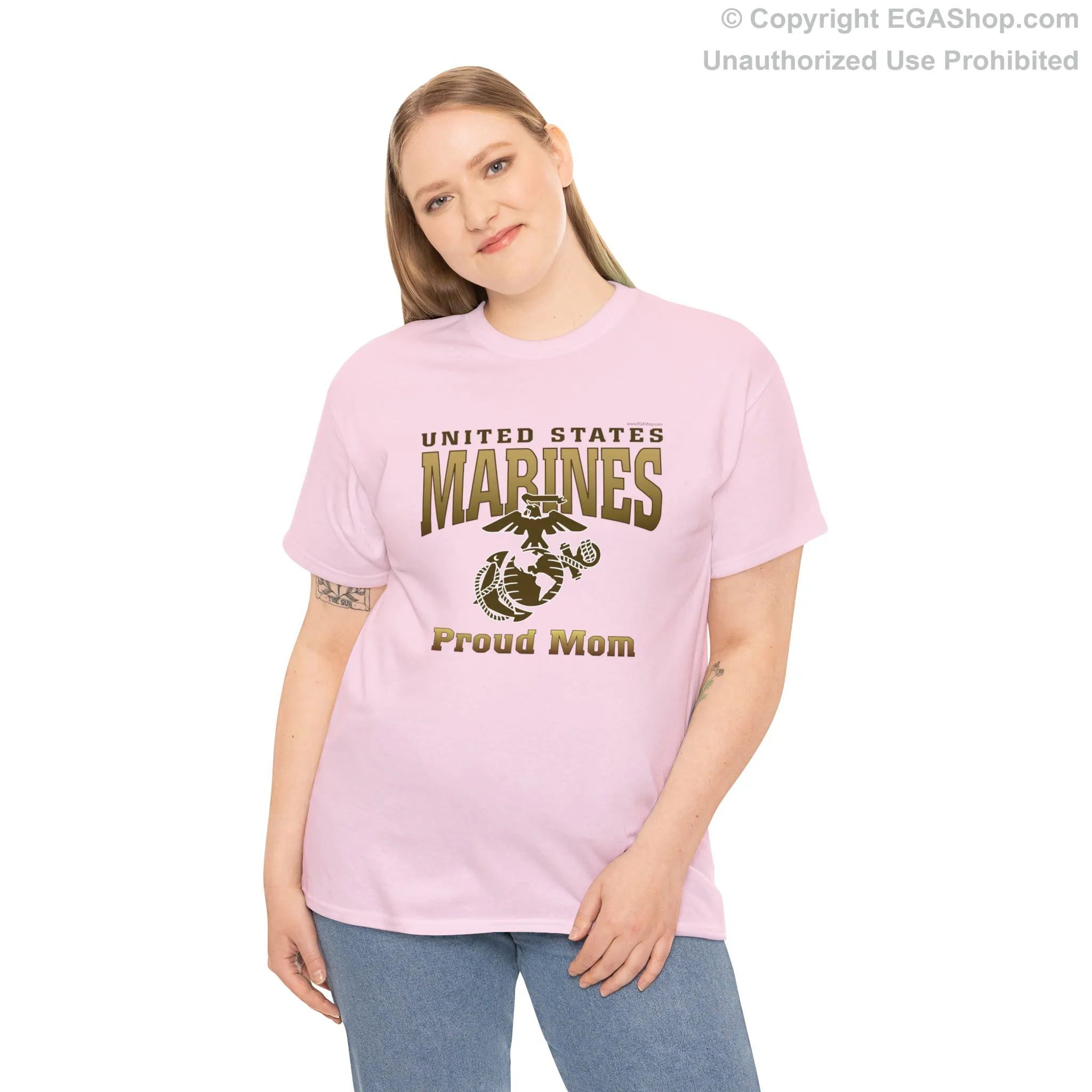 T-Shirt: United States Marines Proud Mom