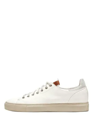 Tanino Sneakers In Used Effect White Leather B8850VARB-UG