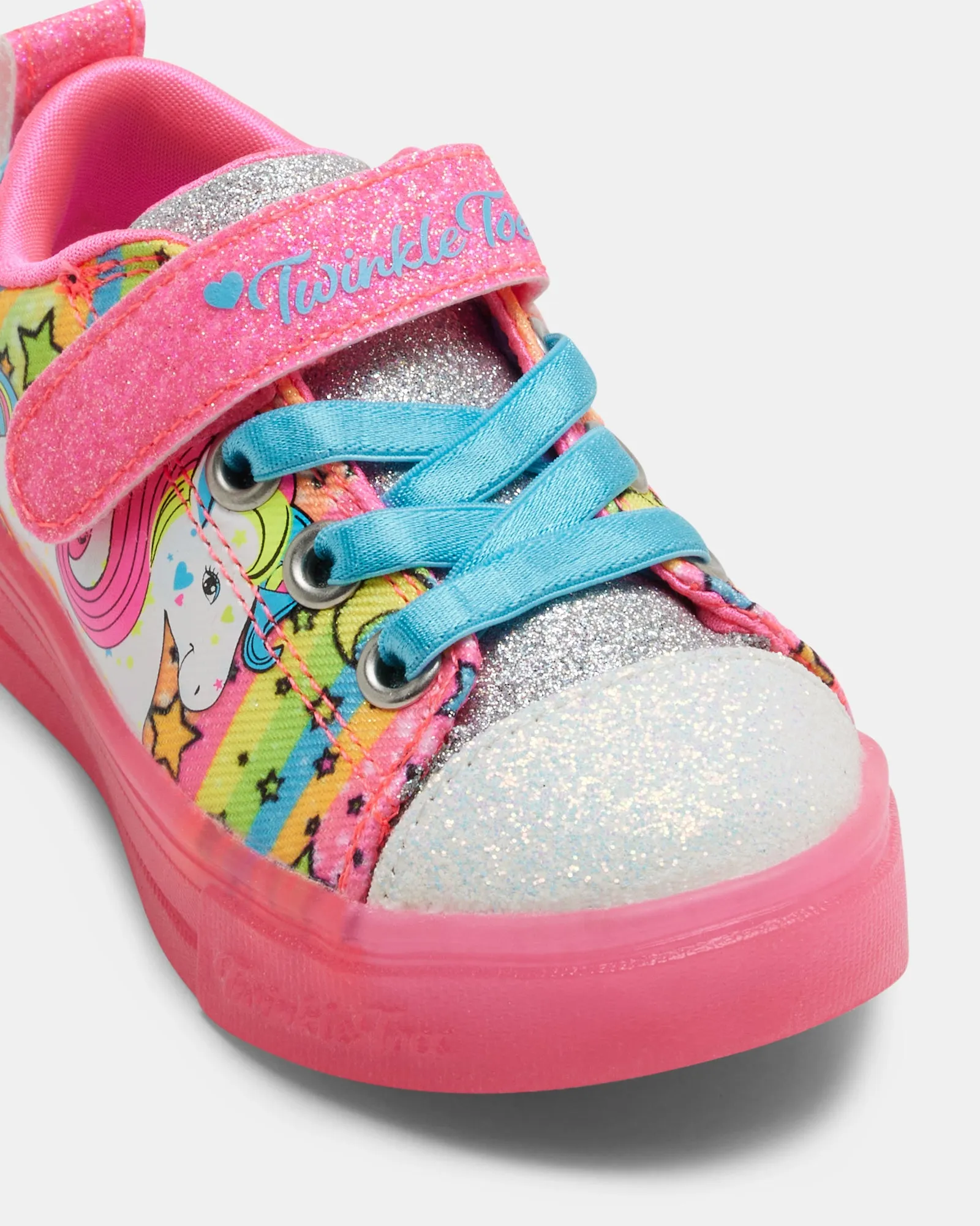 Twinkle Toes Sparkle Unicorn Burst Infant Hot Pink Multi