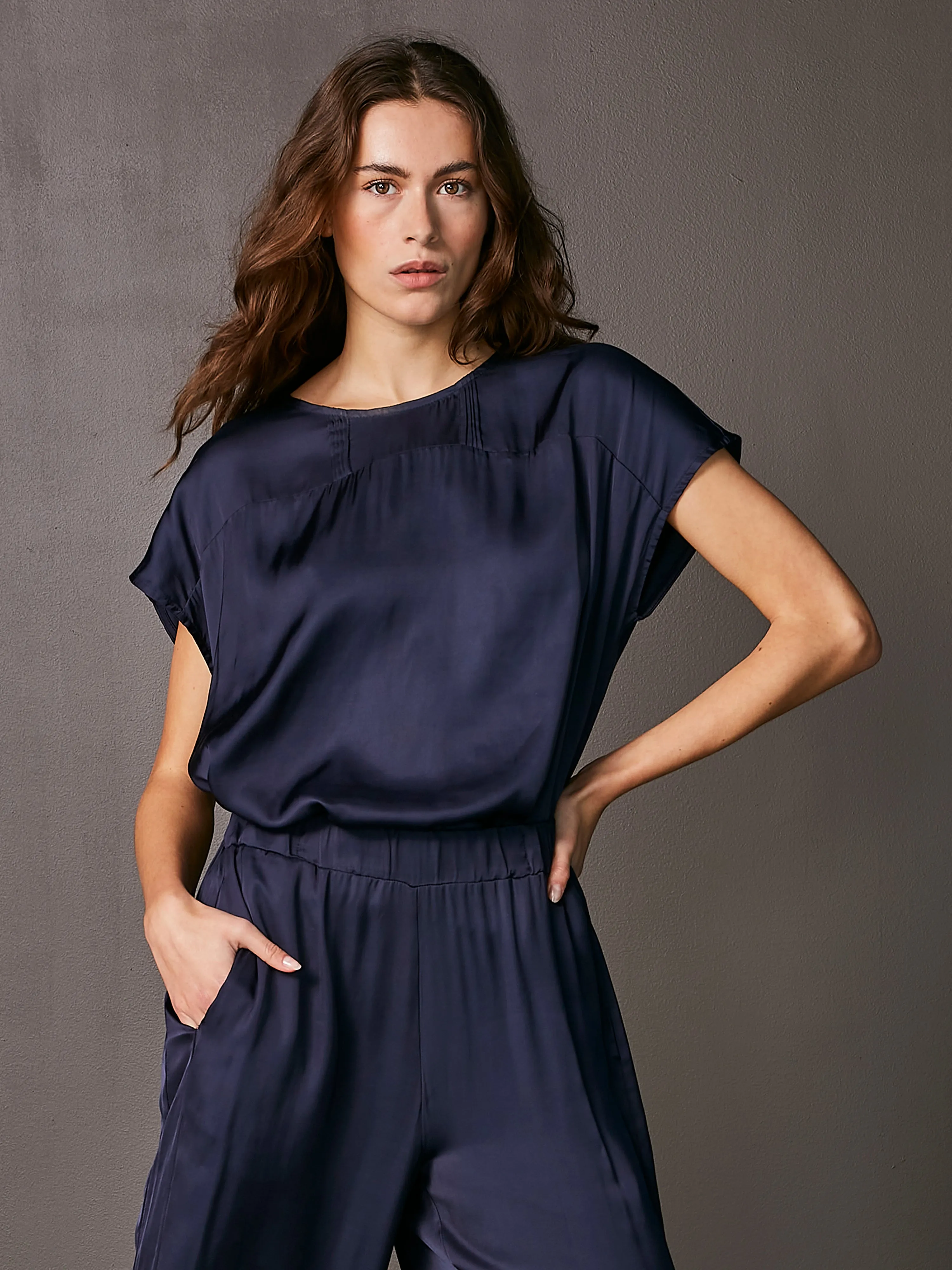 VALINA blouse - Classic Navy