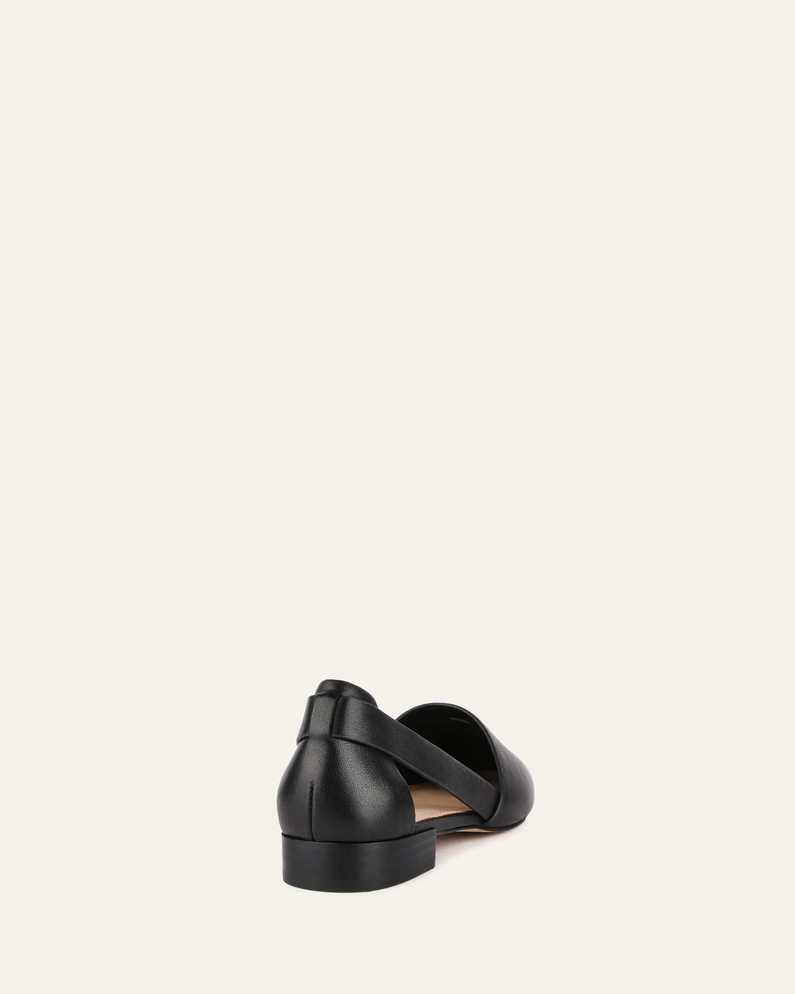 WILLA CASUAL FLATS BLACK LEATHER