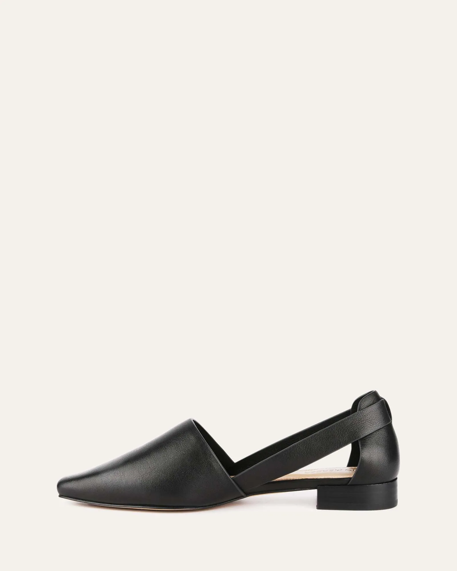 WILLA CASUAL FLATS BLACK LEATHER