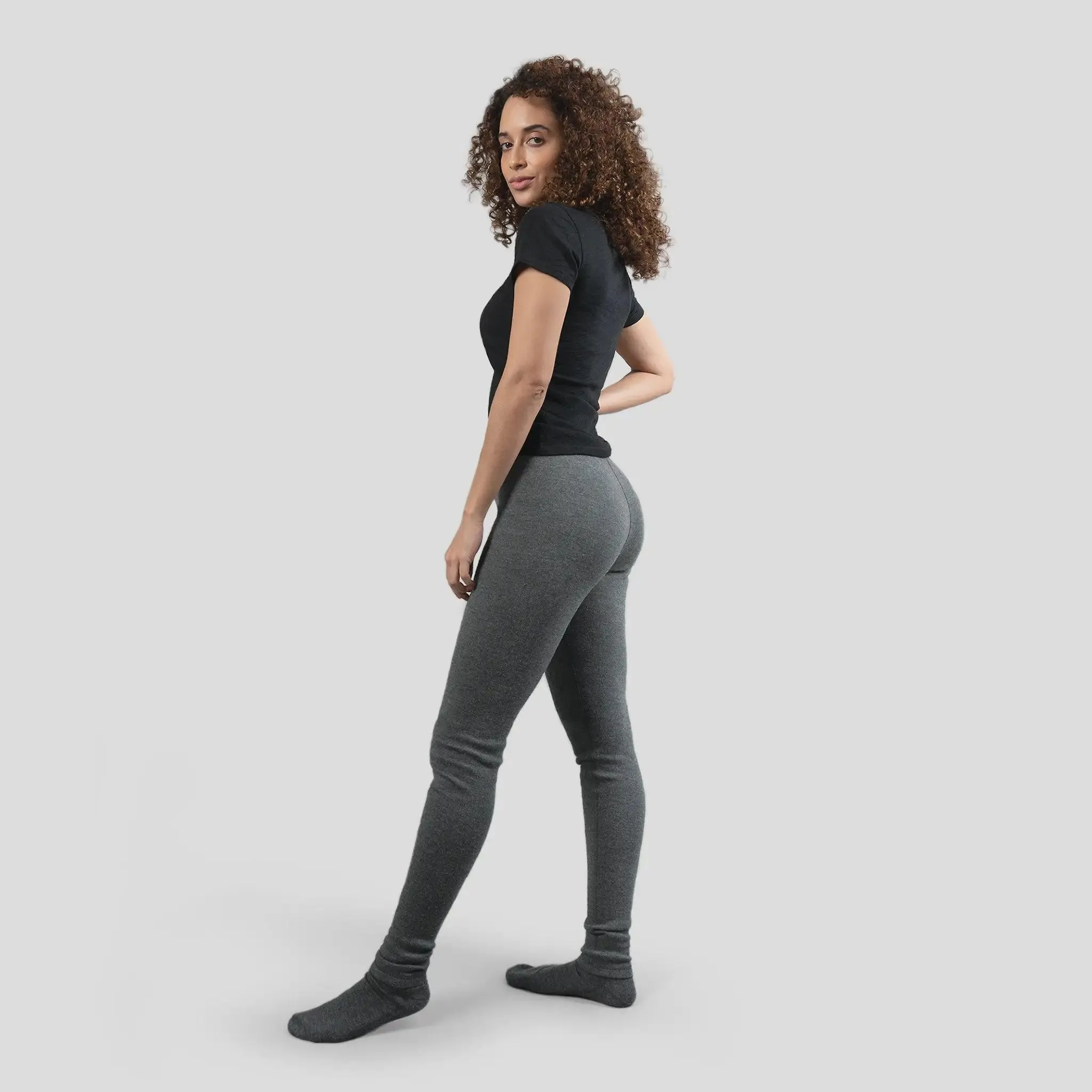 Women's Alpaca Wool Leggings: 420 Midweight